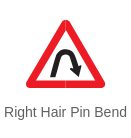 right hair pin bend